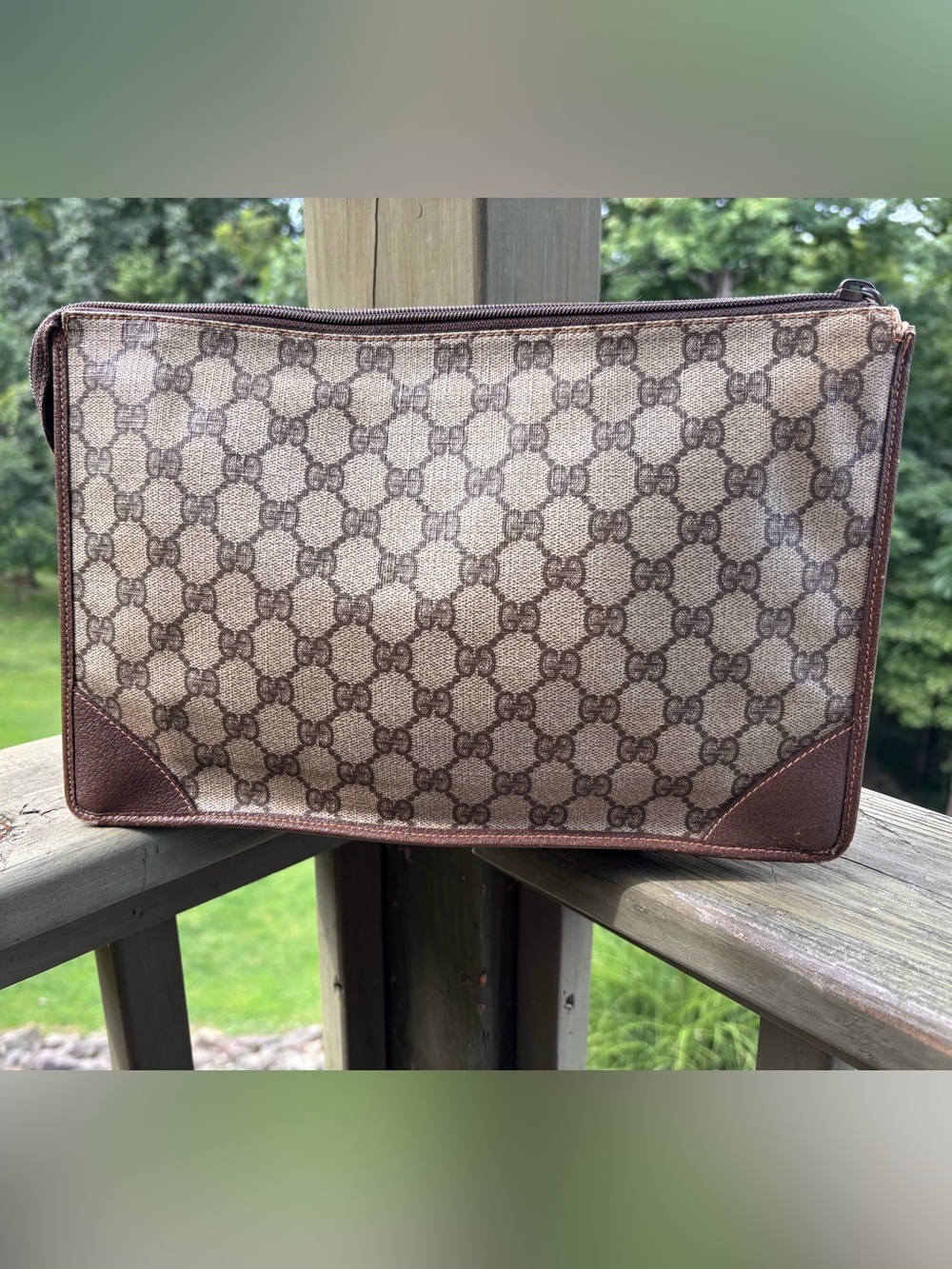 Vintage Gucci GG Mono Canvas Toiletry Pouch - Picture 2 of 7